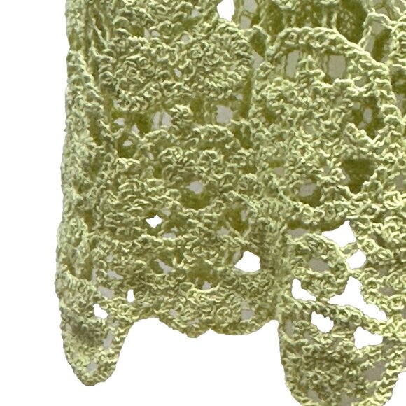 π House of Harlow β Crochet Lace Maxi Dress | Key Lime Green | Large | Worn 1X - Picture 4 of 10